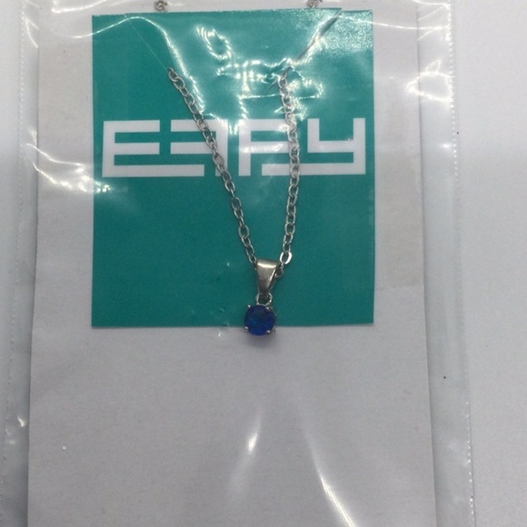 Woman’s Effy Necklaces lot of 3 sliver tone Chains 18” 3 color stones. #47 - Picture 3 of 5